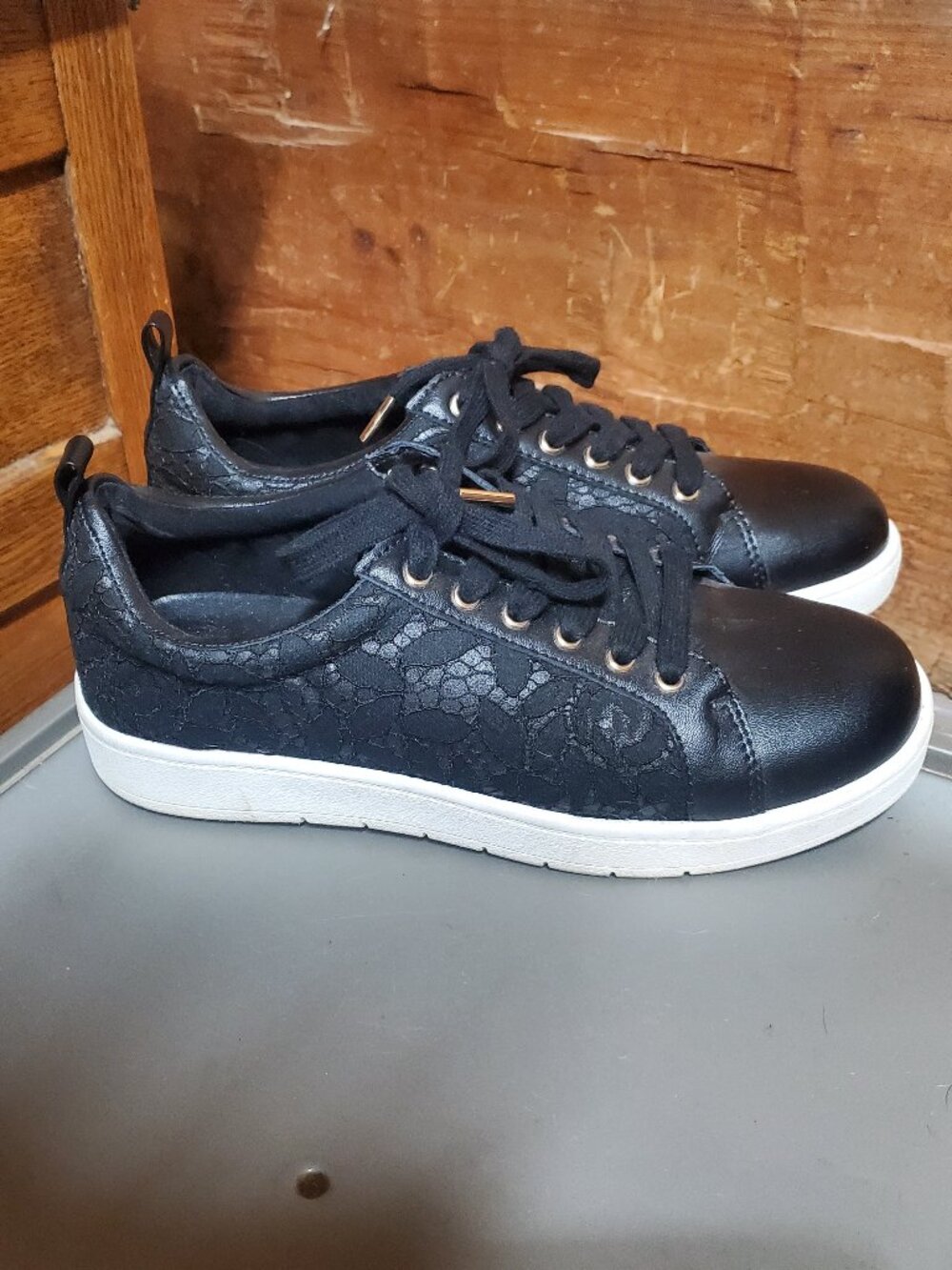 White House Black Market "Lace Kicks" fashion sneakers